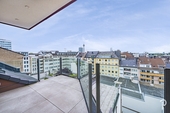 Terrasse - Luxuriöse 3 Zimmer Dachgeschoss-Maisonette-Wohnung mit Klimaanlage und kleiner Dachterrasse
