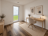 Helles Japandi-Homeoffice mit Gartenblick - Erdgeschoßwohnung mit 76,18 m&sup2; in Löhne zum Kaufen
