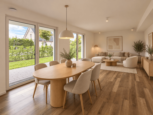 Wohn- und Esszimmer - 2 Zimmer Erdgeschoßwohnung in Löhne