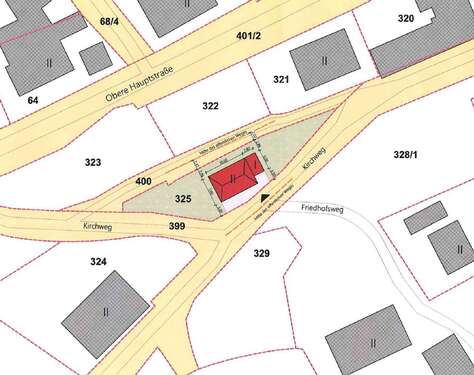 Lageplan Flst 325 - Provisionsfreies Baugrundstück im Speckgürtel von Chemnitz