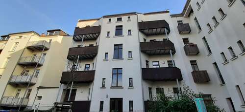 Rückansicht - 3 Zimmer Dachgeschoßwohnung zum Kaufen in Leipzig