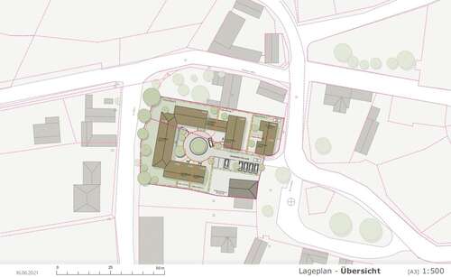 Bebauungsstudie - Grundstück mit 1.472,35 m² in Markranstädt zum Kaufen