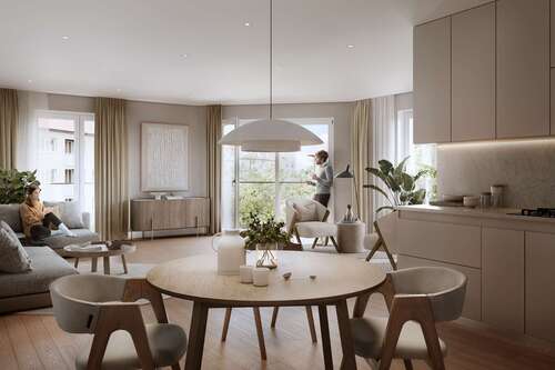 Innenraum Visualisierung - Etagenwohnung mit 94,65 m² in Leipzig zum Kaufen