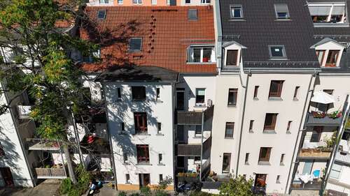 Rückansicht - 2 Zimmer Erdgeschoßwohnung in Leipzig