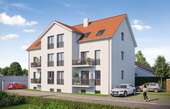 Visualisierung - Grundstück mit Baugenehmigung für ein kleines Mehrfamilienhaus oder Einfamilienhaus