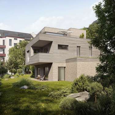 Rückansicht - Ihre Insel mitten in der Stadt! Moderne Stadtvilla in bester Lage