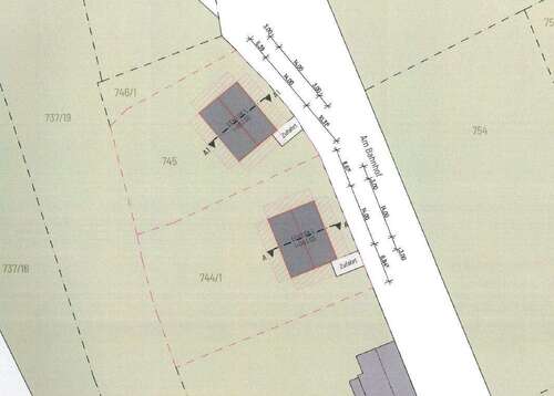 Lageplan - Bauen leicht gemacht: Grundstück in Colditz mit Bauvorbescheid, ohne Maklerprovision