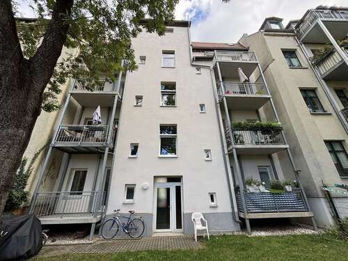 Rückansicht - 2 Zimmer Erdgeschoßwohnung in Leipzig