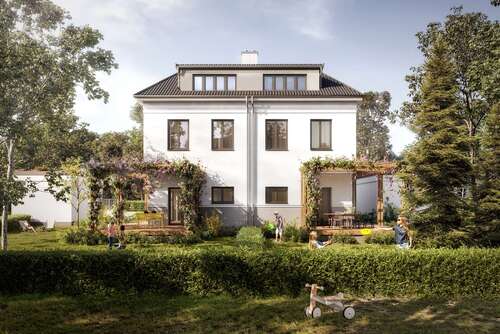 Ansicht hinten - Doppelhaushälfte mit 144,90 m² in Leipzig zum Kaufen