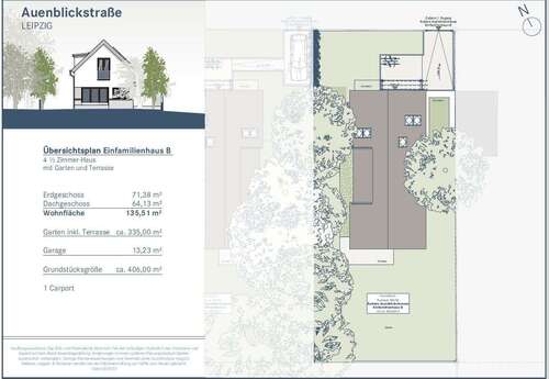 Übersichtsplan - Einfamilienhaus mit 135,51 m² in Leipzig zum Kaufen