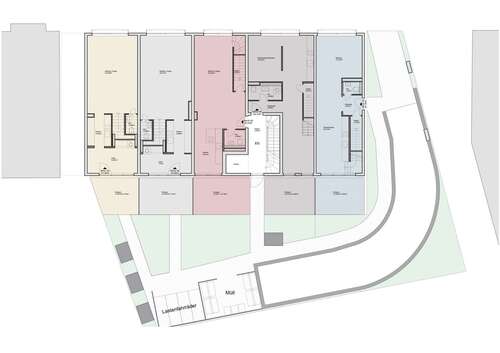 Geschossplan EG - Stilvoll wohnen mit Garten: 3-Zimmer-Maisonette im Reihenhausstil