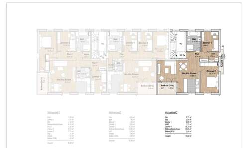 Grundriss WE 02 - **Neubau-Wohnung in Holzhausen: 77,30 m² hochwertiger Wohnkomfort in ruhiger Lage!**