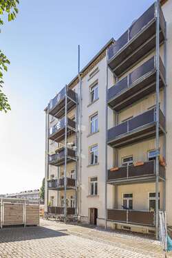 Rückansicht Balkonanlage Hof - 