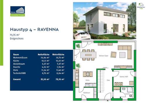 Ihr neues Zuhause: RAVENNA - Einfamilienhaus mit 156,83 m&sup2; in Lützen zum Kaufen