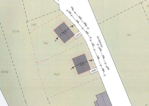 Lageplan - Bauen leicht gemacht: Grundstück in Colditz mit Bauvorbescheid, ohne Maklerprovision