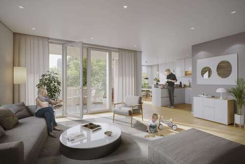 Visualisierung Innenraum - Etagenwohnung mit 123,18 m² in Leipzig zum Kaufen