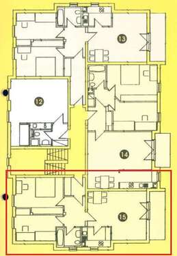 Grundriss WE15 - attraktive Eigentumswohnung mit Terrasse und Stellplatz