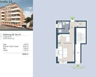 Exklusiver Neubau in Schleußig: modernes Studio1-Raum-Wohnung mit HWR und Abstellraum - Leipzig Bundesweit - Sachsen - Leipzig - Leipzig, Stadt -