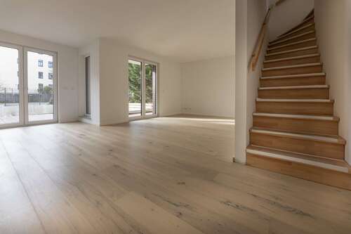 Wohnzimmer - einmalige Gelegenheit NEUBAU 5-Zimmer-Maisonette-Wohnung mit Terrasse, Balkon, Parkett, 2 Bäder