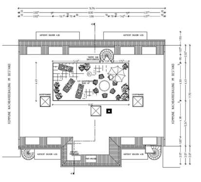 Dachterrasse WE25_vermaßt - 
