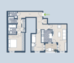 Grundriss WE 1 - 