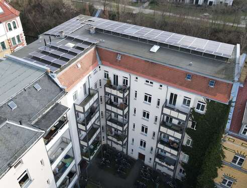 Rückansicht - 3 Zimmer Etagenwohnung zum Kaufen in Leipzig