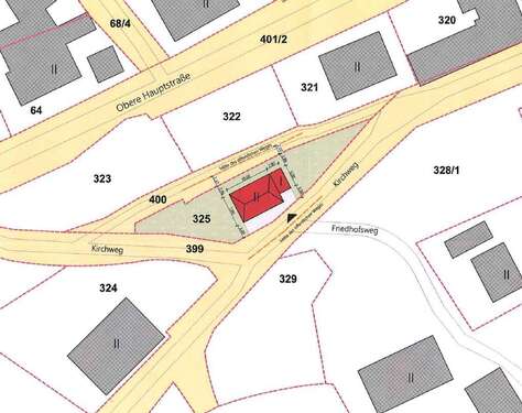 Lageplan Flst 325 - Provisionsfreies Baugrundstück im Speckgürtel von Chemnitz