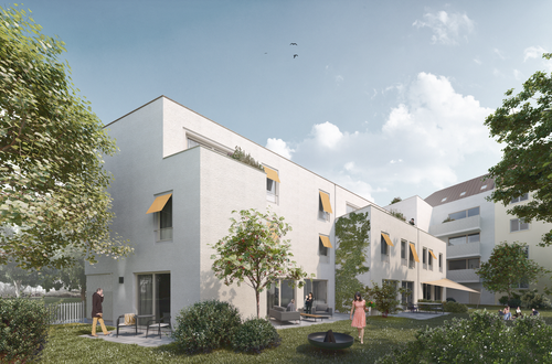 Gartenansicht - Urbanes Stadthaus im Leipziger Osten