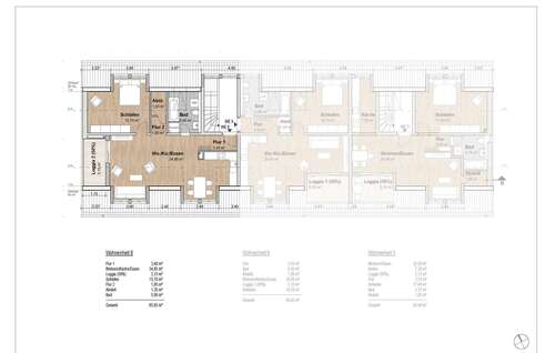 Grundriss WE 08 - **Komfortable 2-Raum-Wohnung in Holzhausen: 66,10 m² mit hochwertiger Ausstattung!**