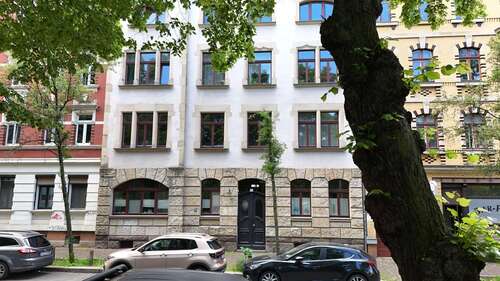Frontansicht - Charmante 2-Raumwohnung in denkmalgeschütztem Mehrfamilienhaus in Stötteritz