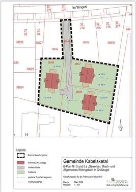 Lageplan - Grundstück zum Kaufen in Kabelsketal