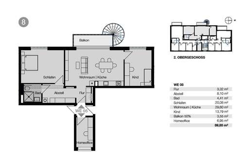 Edlichstraße WE 8 - Etagenwohnung mit 86,62 m² in Leipzig zum Kaufen