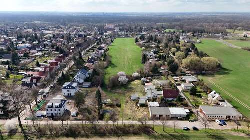 Grundstück - Mit Baugenehmigung oder frei geplant? - Ihr ruhiges EFH-Grundstück mit Feldblick in Leipzig-Stahmeln