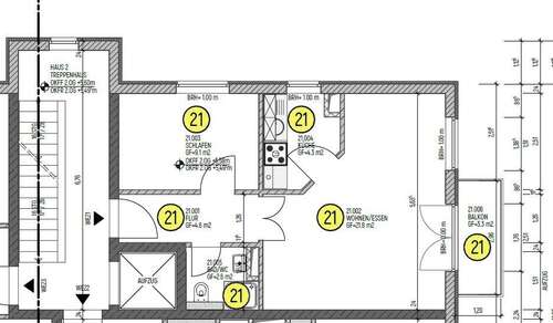 Grundriss WE 21 - Eigentum zur Kapitalanlage im beliebten Leipzig-Gohlis, provisionsfrei und inklusive TG Stellplatz!