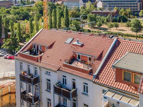 Ansicht Dachloggia - 2 Zimmer Dachgeschoßwohnung in Leipzig