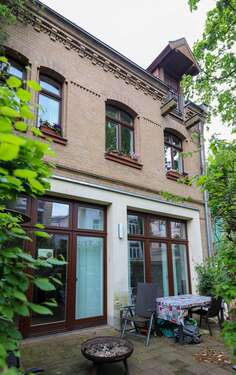 Terrasse - Bezugsfreies DoppelhausHinterhaus, Waldstraßenviertel, 4,5 Zimmer & 2 Terrassen, sehr ruhig gelegen