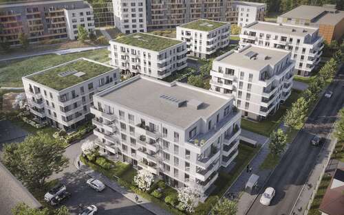Visualisierung außen - Neubau - Wohnen und investieren in der Stadt der Dichter und Denker!