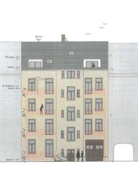 Rückfassade - Mehrfamilienhaus, Wohnhaus zum Kaufen in Chemnitz