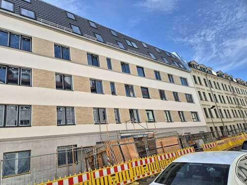 Fassadenansicht - Neubau - Wohnhaus mit 16 Wohneinheiten nach KFW 55- Fertigstellung III.Quartal 2025