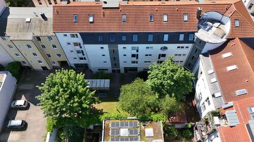 Vogelperspektive Hofansicht - 3 Zimmer Etagenwohnung in Leipzig