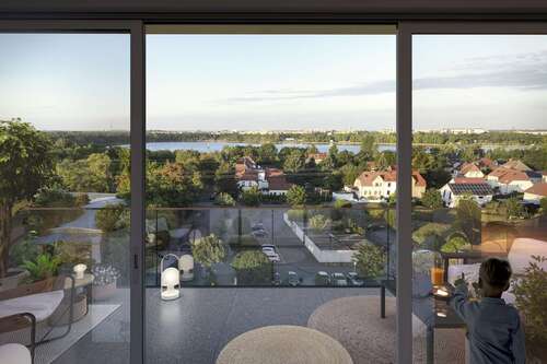 Dachgeschoss Blick zum See - 3 Zimmer Dachgeschoßwohnung in Markranstädt