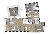 Grundriss 3 OG - Variante 2 - Büro in Leipzig