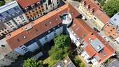 Hofansicht Vogelperspektive - 2 Zimmer Etagenwohnung zum Kaufen in Leipzig