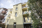 hofseitige Hausansicht - 2 Zimmer Etagenwohnung in Leipzig