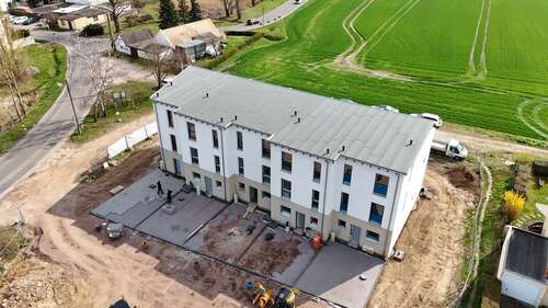 Baufortschritt Haus 1 April 2025 - 5 Zimmer Reihenmittelhaus in Markranstädt