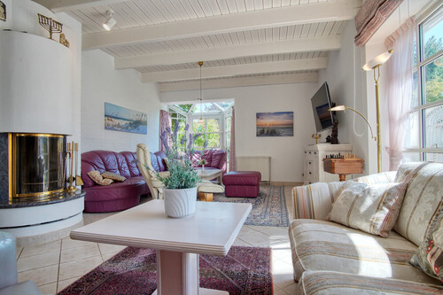 Wohnzimmer Kamin - 6 Zimmer Einfamilienhaus in Schönberg (Holstein) / Schönbergerstrand