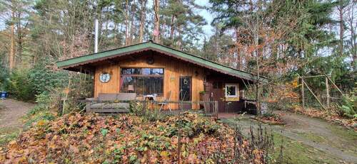 Außenansicht - Idyllisches Blockhaus in gefühlter Alleinlage