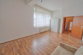 Helles Wohnzimmer mit Laminat - 1 Zimmer Etagenwohnung zur Miete in Villingen-Schwenningen