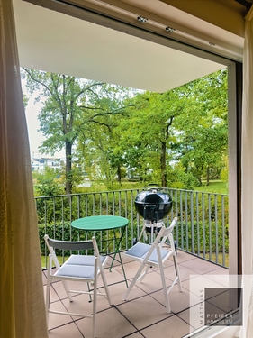 Balkon / balcony - Erdgeschoßwohnung mit 77,82 m&sup2; in Offenbach am Main zur Miete