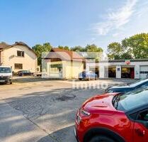 Vielseitige vermietete GewerbeimmobilieWerkstatt mit großem Freigelände - Waldkappel